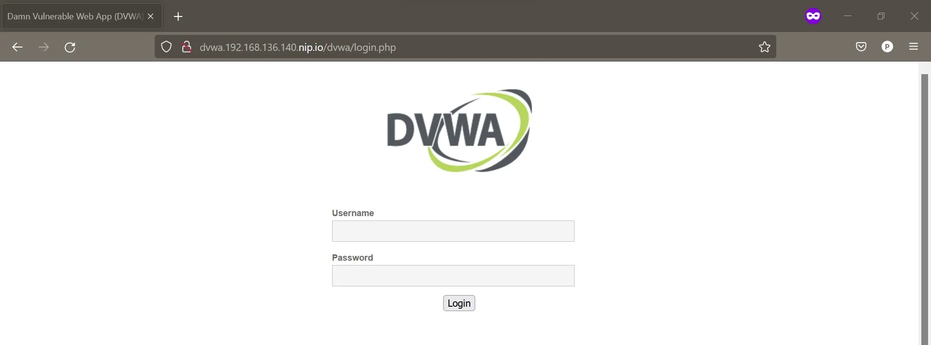 DVWA Login